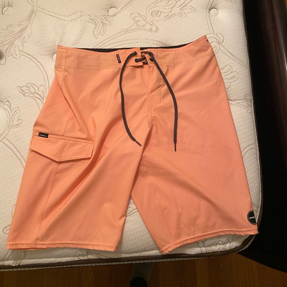 O’Neill Men’s Weaver Board Shorts/Swim Trunks Orange 32